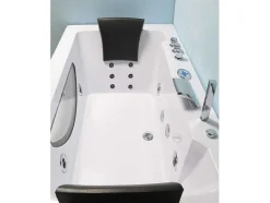 ELITESHOPPING Massagebad-Wit Hydromassagebad Chromotherapie 180 X 90 Cm 16 Jets Eden