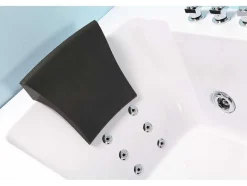 ELITESHOPPING Massagebad-Wit Hydromassagebad Chromotherapie 180 X 90 Cm 16 Jets Eden