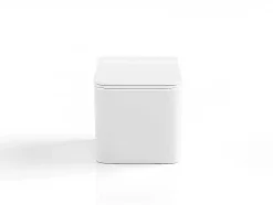 Vente-unique Hangend Toilet-Witte Hang-Wc Van Keramiek Zonder Rand - Clemona