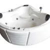 ELITESHOPPING Massagebad-Witte Hottub 150 X 150 Cm Voor 2 Personen 6 Jets Anemoon