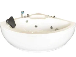ELITESHOPPING Massagebad-Witte Hottub 135 X 135 Cm Voor 2 Personen 9 Jets Briony