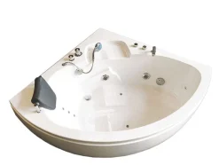 ELITESHOPPING Massagebad-Witte Hottub 135 X 135 Cm Voor 2 Personen 9 Jets Briony