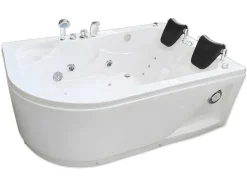 ELITESHOPPING Massagebad-Witte Hottub 170 X 115 Cm Voor 2 Personen 15 Jets Dahlia