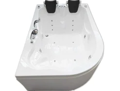ELITESHOPPING Massagebad-Witte Hottub 170 X 115 Cm Voor 2 Personen 15 Jets Dahlia