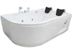 ELITESHOPPING Massagebad-Witte Hottub 170 X 115 Cm Voor 2 Personen 15 Jets Dahlia