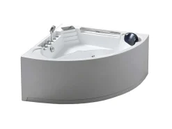 ELITESHOPPING Massagebad-Witte Hottub Voor 1 Persoon 135 X 135 Cm 6 Jets Sage