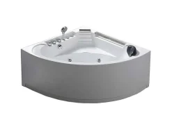 ELITESHOPPING Massagebad-Witte Hottub Voor 1 Persoon 135 X 135 Cm 6 Jets Sage