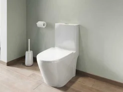 Vente-unique Staand Toilet-Witte Wc Om Te Plaatsen Van Keramiek - Nagilam