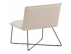 Vente-unique Aanbiedingen: Zitbank & Fauteuil-X-Lounge Fauteuil Velours Offwhite.