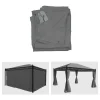 Vente-unique Prieel, Pergola, Gazebo En Kiosk-Zijwand Pergola Calpe Ii (Set Van 4), Grijs