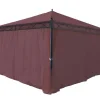 Vente-unique Prieel, Pergola, Gazebo En Kiosk-Zijwand Voor Pergola Calpe Iii, Roodbruin