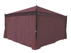 Vente-unique Prieel, Pergola, Gazebo En Kiosk-Zijwand Voor Pergola Calpe Iii, Roodbruin