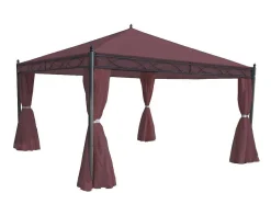 Vente-unique Prieel, Pergola, Gazebo En Kiosk-Zijwand Voor Pergola Calpe Iii, Roodbruin