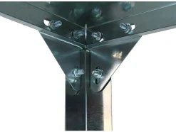 Vente-unique Tuinopslag-Zinken Rek Zae Voor Tuinkas - L42Xb42Xh65 Cm