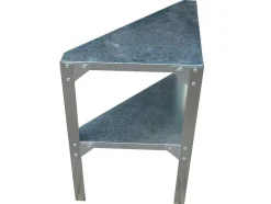 Vente-unique Tuinopslag-Zinken Rek Zae Voor Tuinkas - L42Xb42Xh65 Cm