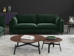 Vente-unique Bankstel 3+2-Zitbank 3+2 Plaatsen Kestrel Van Velours - Groen