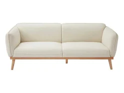 Vente-unique Scandinavisch-Zitbank Met 3 Plaatsen En Bekleding In Beige Textuurstof Fanira