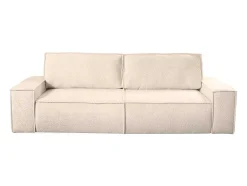 Vente-unique 2En 3-Zitsbank-3-Zits Slaapbank Van Teddy Stof - Beige - Amelia Van Pascal Morabito