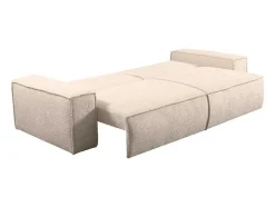 Vente-unique 2En 3-Zitsbank-3-Zits Slaapbank Van Teddy Stof - Beige - Amelia Van Pascal Morabito