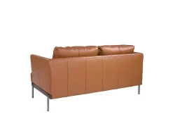 Angel Cerda Tweezitsbank-2-Zitsbank Bekleed In Bruin Leder 6170