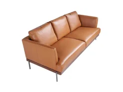 Angel Cerda 2En 3-Zitsbank-3-Zitsbank Bekleed In Bruin Leer 6171