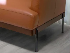 Angel Cerda 2En 3-Zitsbank-3-Zitsbank Bekleed In Bruin Leer 6171