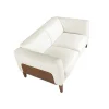 Angel Cerda Zitbank-2-Zitsbank Bekleed In Wit Leder 6118