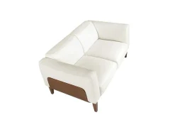 Angel Cerda Zitbank-2-Zitsbank Bekleed In Wit Leder 6118