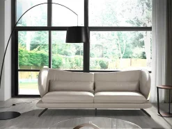 Angel Cerda 2En 3-Zitsbank-3-Zitsbank In Taupe Grijs Rundleder 6146