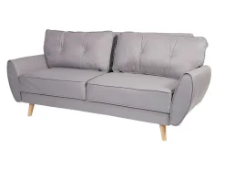 Vente-unique Klik-Klak En Bz Slaapbank-3-Zitsbank Mcw-J19, Stof/Textiel Grijs
