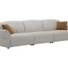 Vente-unique Vierzitsbank-4-Zitsbank Van Beige Stof Bodura