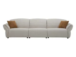 Vente-unique Vierzitsbank-4-Zitsbank Van Beige Stof Bodura