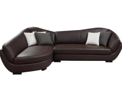 PASCAL MORABITO Designer Zitbank-5-Zitshoekbank In Buffelleer Caipi - Bruin - Hoek Links - Van
