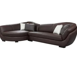 PASCAL MORABITO Designer Zitbank-5-Zitshoekbank In Buffelleer Caipi - Bruin - Hoek Links - Van