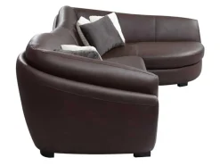 PASCAL MORABITO Designer Zitbank-5-Zitshoekbank In Buffelleer Caipi - Bruin - Hoek Rechts - Van