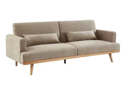 Vente-unique Scandinavisch-3-Zitsslaapbank Van Stof Esme - Beige