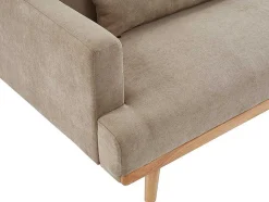 Vente-unique Scandinavisch-3-Zitsslaapbank Van Stof Esme - Beige