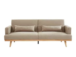 Vente-unique Scandinavisch-3-Zitsslaapbank Van Stof Esme - Beige