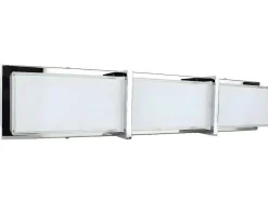 EPIKASA Aanbiedingen: Woonaccessoires-Zoey Wandlamp, Chroom, Wit, 64X8X13 Cm,