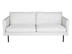 Vente-unique Stoffen Zitbank-Zoom Bank 2 Persoons Lichtbeige.