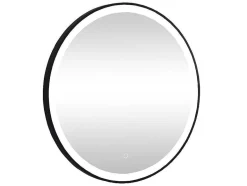OZAIA Accessoires & Spiegels-Zwarte Ronde Lichtgevende Badkamerspiegel Met Leds - D. 80 Cm - Numea