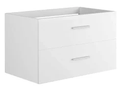 Vente-unique Wastafelmeubel-Zwevend Wastafelmeubel - Wit - 80 Cm - Kayla