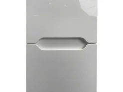 Vente-unique Dubbele Wastafel-Zwevend Wastafelmeubel Met Dubbel Inbouwbekken En Kast - Wit - 120 Cm - Selita
