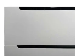 Vente-unique Dubbele Wastafel-Zwevend Wastafelmeubel Met Dubbel Inbouwbekken En Kast - Wit - 120 Cm - Selita